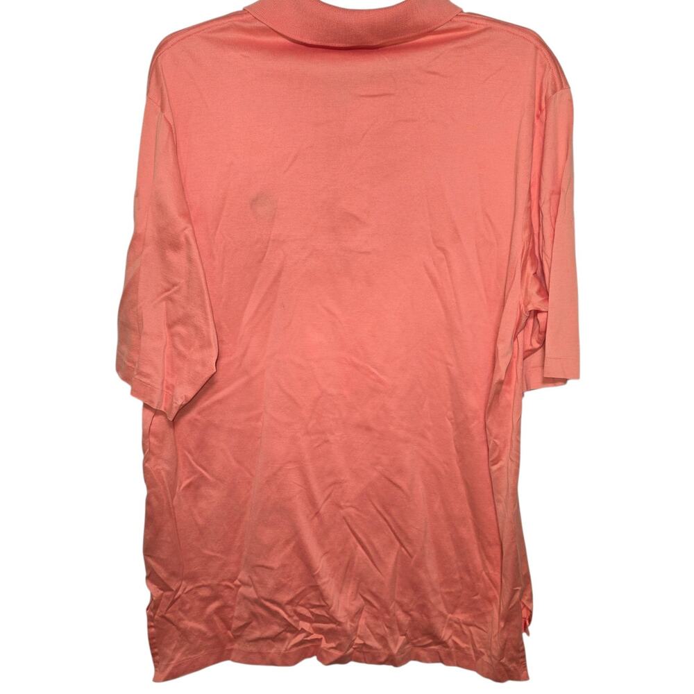 Polo Golf Ralph Lauren Mens Size Lg Short Sleeve Shirt Orange Pristine Crest - Picture 3 of 5